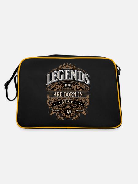 1999 Mai Naissance Anniversaire Année de naissance - Sac Retro - noir/or - Dos