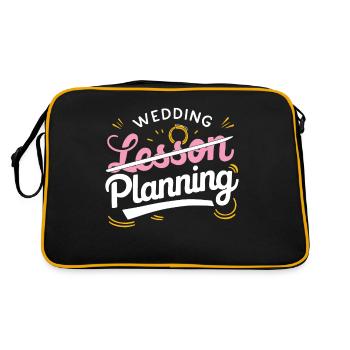 Wedding Planning not Lesson Teacher - Retro Bag - black/gold - Back