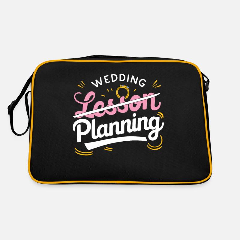 L’organisation d’un mariage n’est pas un professeur de cours - Sac Retro - noir/or