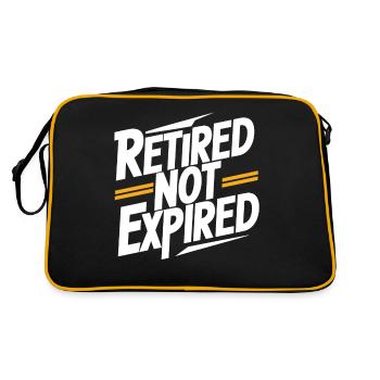 Retraité mais pas expiré Drôle de retraite - Sac Retro - noir/or - Dos
