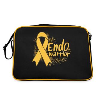 Motivation de sensibilisation à l'endométriose Endo Warrior - Sac Retro - noir/or - Dos