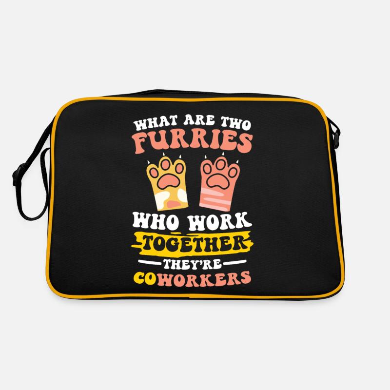 What Are Two Furries Who Work Together Retro Tasche