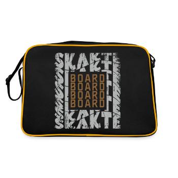 Skateboard Skate Skater Skater Skater - Sac Retro - noir/or - Dos