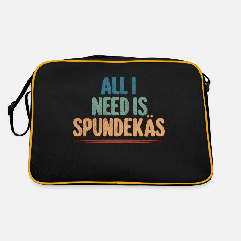 Spundekäs Mainz Meenz dialect food Retro Bag