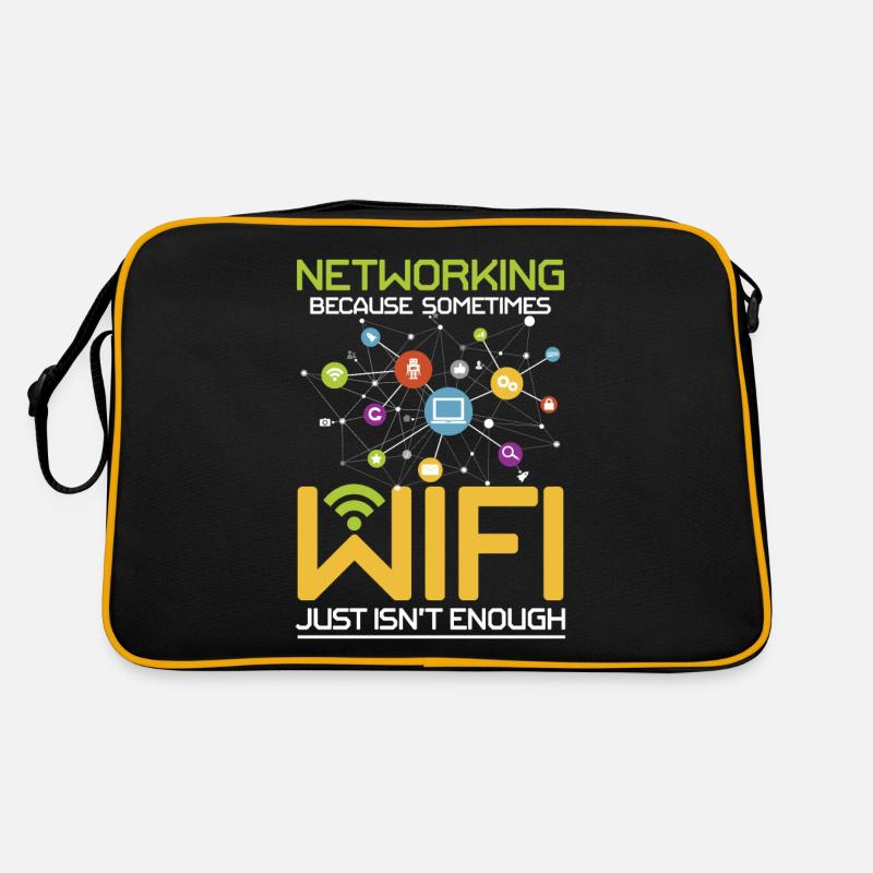 Networking Because Wi-Fi Just Isn't Enough Retro Tasche