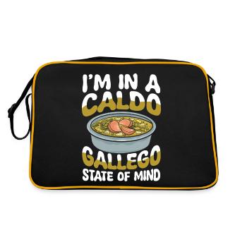 I'm In A Caldo State Of Mind - Retro Tasche - Schwarz/Gold - Hinten