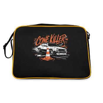 Cône drôle Autocross Killer Motorsport Race Drivin - Sac Retro - noir/or - Dos