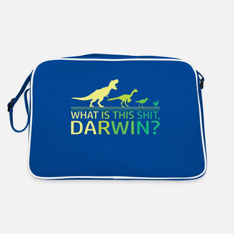 Lustige Evolution Dino Dinosaurier Darwin T-Rex Retro Tasche
