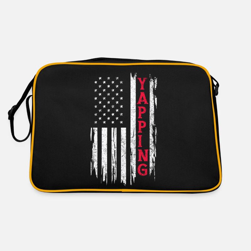 Funny Yapper Humour Amérique Drapeau Américain Sac Retro