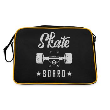 Skateboard Skate Skater Skater Skater - Sac Retro - noir/or - Dos