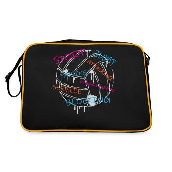 Volleyball - Retro Bag - black/gold - Back