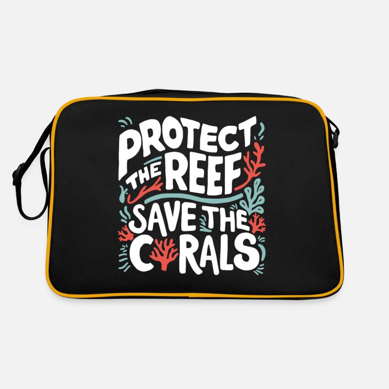 Protect the Reefs Save the Corals Ocean lover Retro Bag