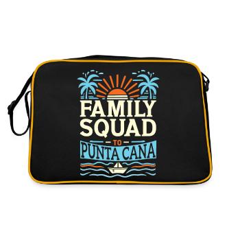 Family Vacation Squad Punta Cana 2024 Summer Vacay - Retro Bag - black/gold - Back