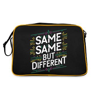 Pareil Pareil mais différent Sac à dos de voyageur en Thaïlande - Sac Retro - noir/or - Dos