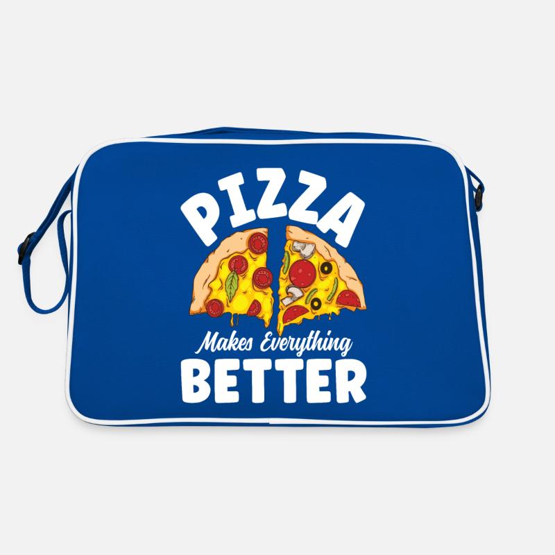 Pizza Makes Everything Better Retro Tasche