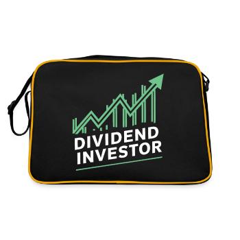 Funny Dividend Investor Financial Independence - Retro Bag - black/gold - Back