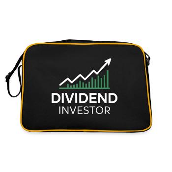Funny Dividend Investor Financial Independence - Retro Bag - black/gold - Back
