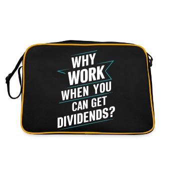 Drôle d’investisseur de dividendes Indépendance financière - Sac Retro - noir/or - Dos