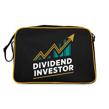 Funny Dividend Investor Financial Independence - Retro Bag - black/gold - Back