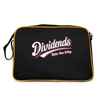 Drôle d’investisseur de dividendes Indépendance financière - Sac Retro - noir/or - Dos