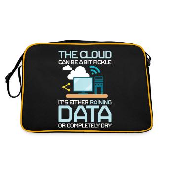 Cloud Can Be A Bit Fickle Raining Rata - Retro Tasche - Schwarz/Gold - Hinten