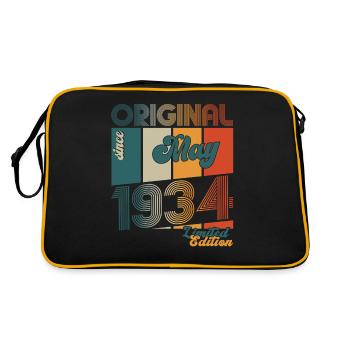 Original Mai 1934 Millésime 1934 Anniversaire 1934 - Sac Retro - noir/or - Dos