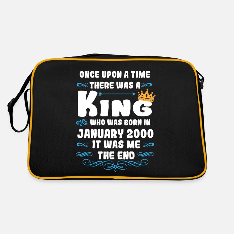 Once upon a time there was a king. January 2000 Birthday Retro Bag