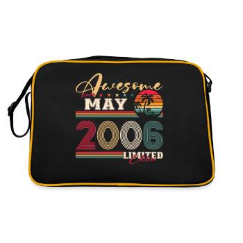 Génial Mai 2006 Millésime 2006 Anniversaire 2006 - Sac Retro - noir/or - Dos