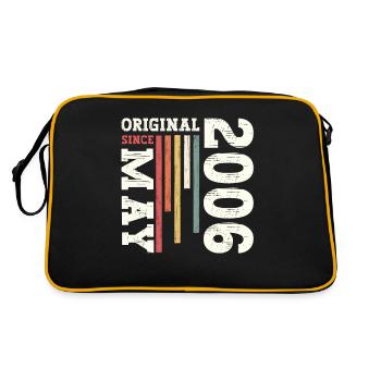 Original Mai 2006 Millésime 2006 Anniversaire 2006 - Sac Retro - noir/or - Dos