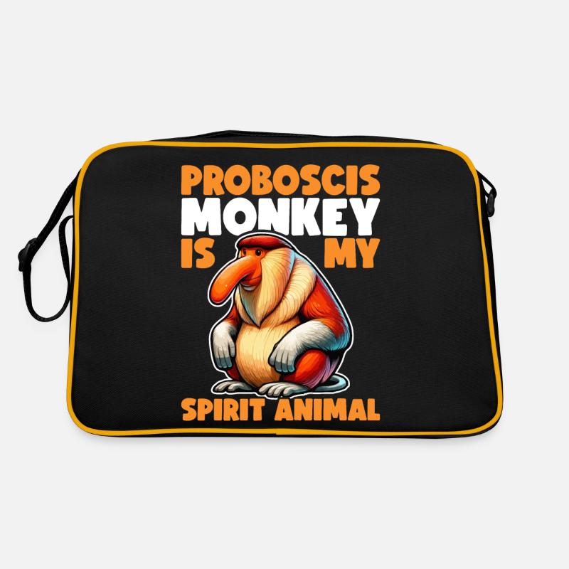 Proboscis Monkey Dabbing Monkey Gift Monkeys Retro Bag