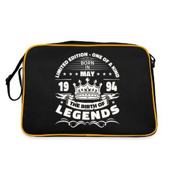 Légende Mai 1994 Millésime 1994 Anniversaire 1994 - Sac Retro - noir/or - Dos