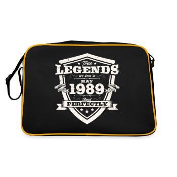 Légende Mai 1989 Millésime 1989 Anniversaire 1989 - Sac Retro - noir/or - Dos