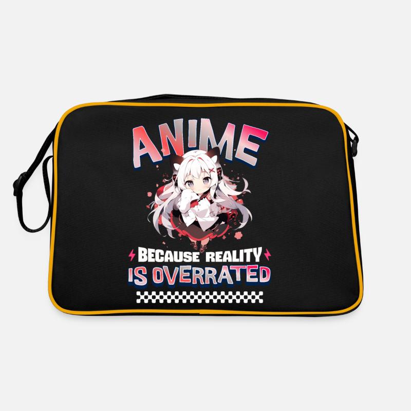 Anime Because Reality Is Overrated Retro Tasche