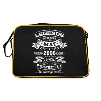 Légendaire Mai 2006 Millésime 2006 Anniversaire 2006 - Sac Retro - noir/or - Dos
