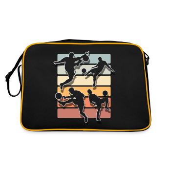Joueurs de football - Sac Retro - noir/or - Dos