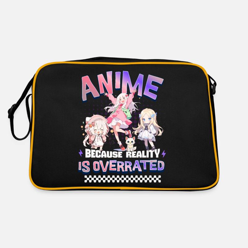 Anime Because Reality Is Overrated Retro Tasche