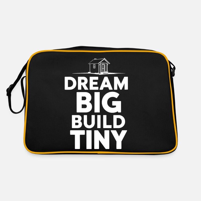 Tiny House Builder Funny Saying Own Home Retro Bag