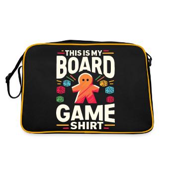 Jeu de société Geeks drôle de dicton Jeu de société - Sac Retro - noir/or - Dos