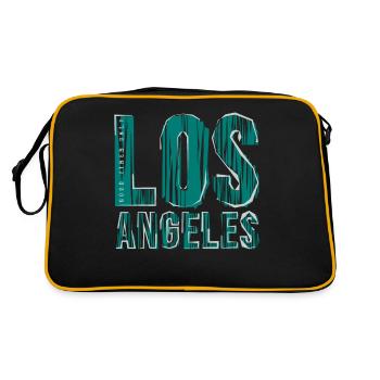 Los Angeles - Sac Retro - noir/or - Dos