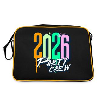 Équipe de fête 2026 - Sac Retro - noir/or - Dos