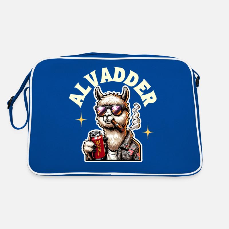Alvadder Alpaka Papa Vater Vatertag Retro Tasche