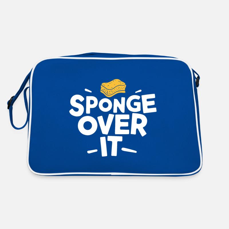 Sponge over it Deutsch Denglisch Sprichwort Retro Tasche