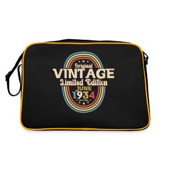 Original Juin 1934 Millésime 1934 Anniversaire 1934 - Sac Retro - noir/or - Dos