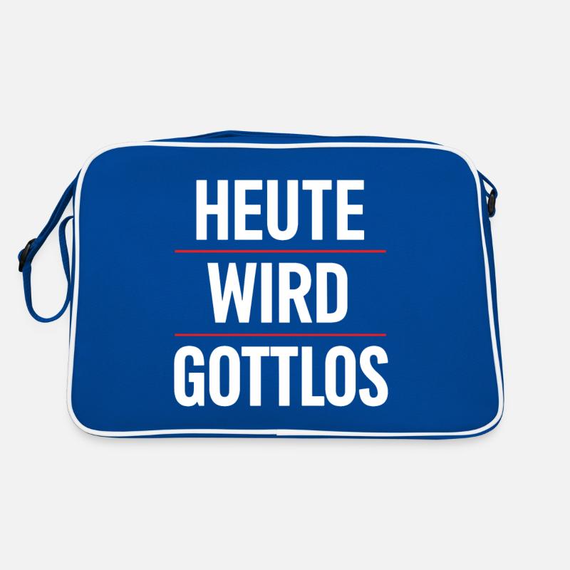 Today is godless drinking Funny alcohol Beer Retro Bag