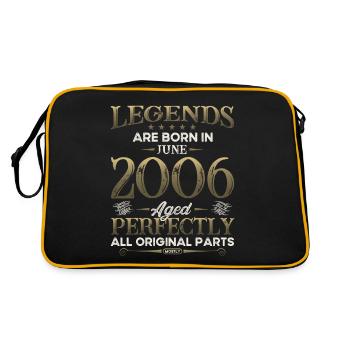 Légende Juin 2006 Millésime 2006 Anniversaire 2006 - Sac Retro - noir/or - Dos
