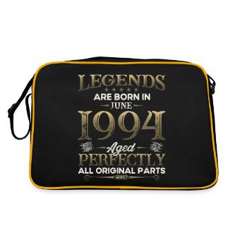Légende Juin 1994 Millésime 1994 Anniversaire 1994 - Sac Retro - noir/or - Dos