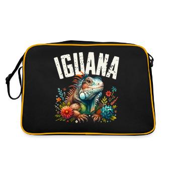 Iguane - Sac Retro - noir/or - Dos