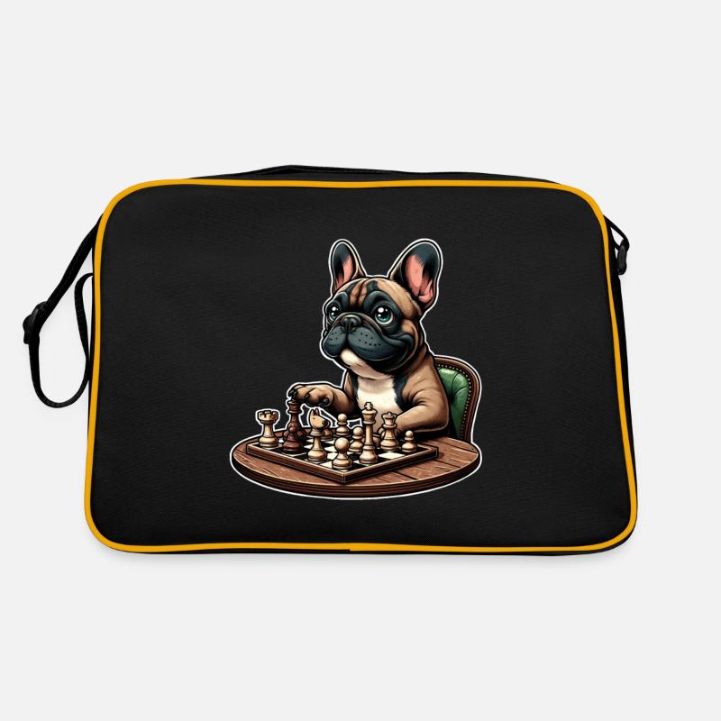 Bouledogue français d’échecs Sac Retro