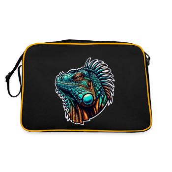 Iguane - Sac Retro - noir/or - Dos