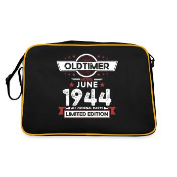 Vintage June 1944 Vintage 1944 Birthday 1944 - Retro Bag - black/gold - Back